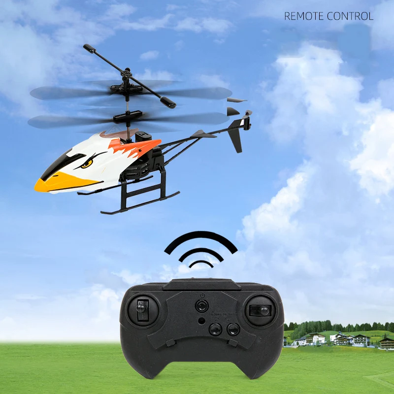 2 Channel Mini USB RC Helicopter Remote Control Aircraft Drone Model with Light Drop shipping