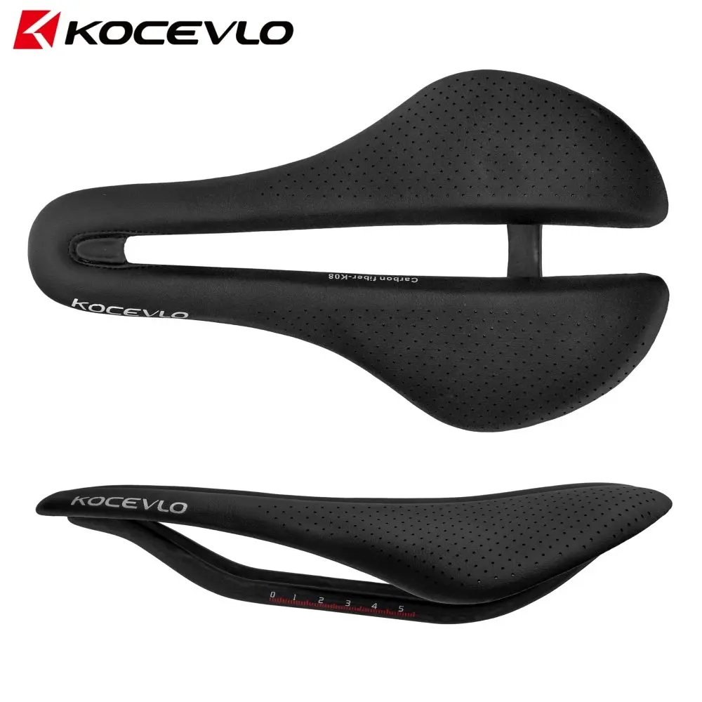

KOCEVLO high-strength all carbon fiber road/mountain bike ultra soft anti butt pain hollow breathable seat cushion