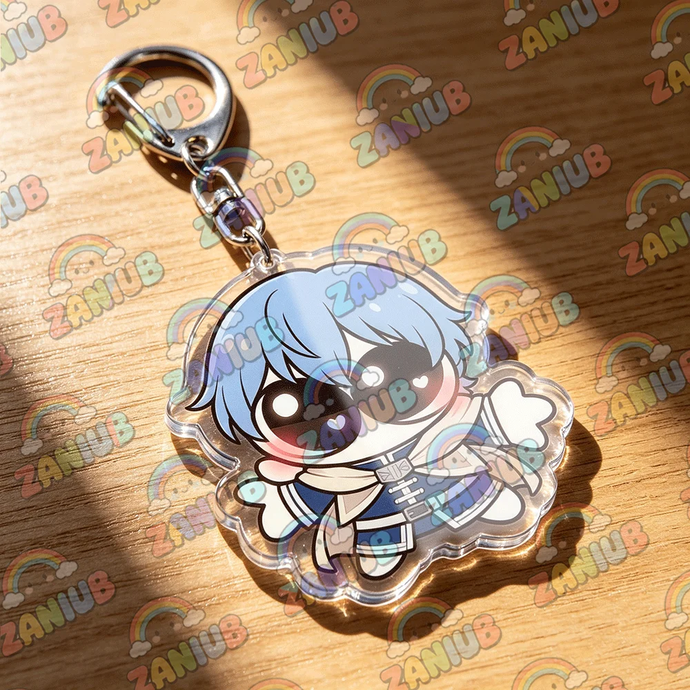 Anime Manga Cute Chibi Keychain Frieren Fern Stark Himmel Acrylic Keyring Bag Charm Backpack Pendant Fans Friends Gift