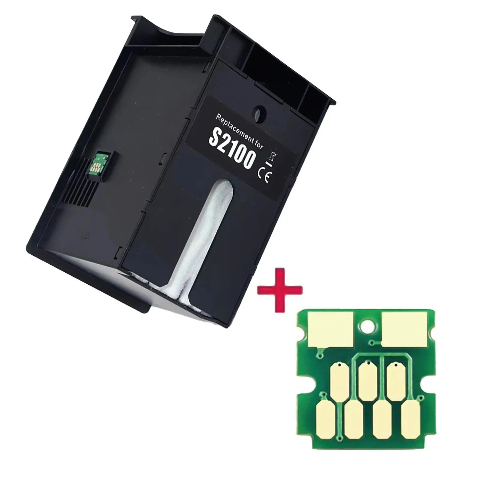 

C13S 210057 Чернильный резервуар SC13MB для обслуживания принтера Epson SureColorT2170 T3170 T3170X T5170 T2100 T3100 T5100 F570 F571 с чипом