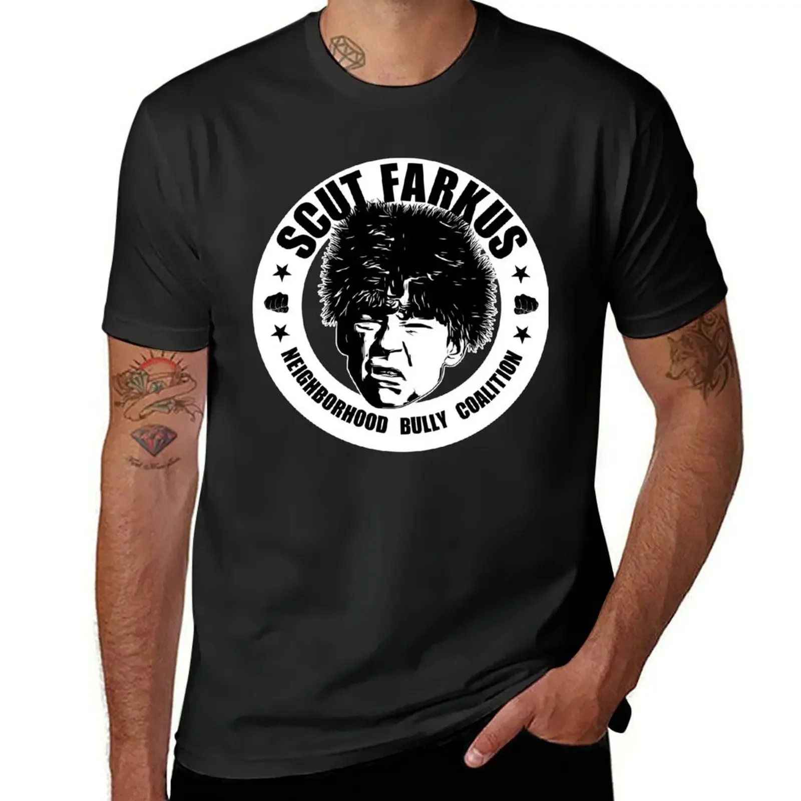 Scut Farkus Neighborhood Bully Coalition T-Shirt customizeds Short sleeve tee t shirts men