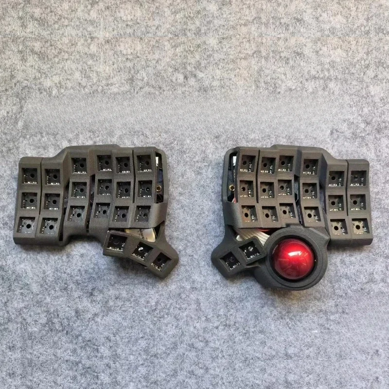 Charybdis Split Keyboard Kit Customized Hot Swap LemonV3/34MM TrackBall Wireless Bluetooth 2.4g for MX Switch Split Keyboard Kit