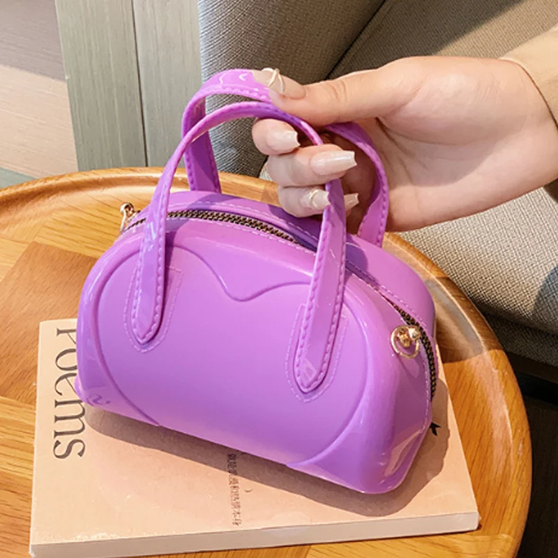 

Hot-Selling PVC Women's Shoulder Bag 2025 New Fashion Jelly Bag Crossbody Bag Children Handbag