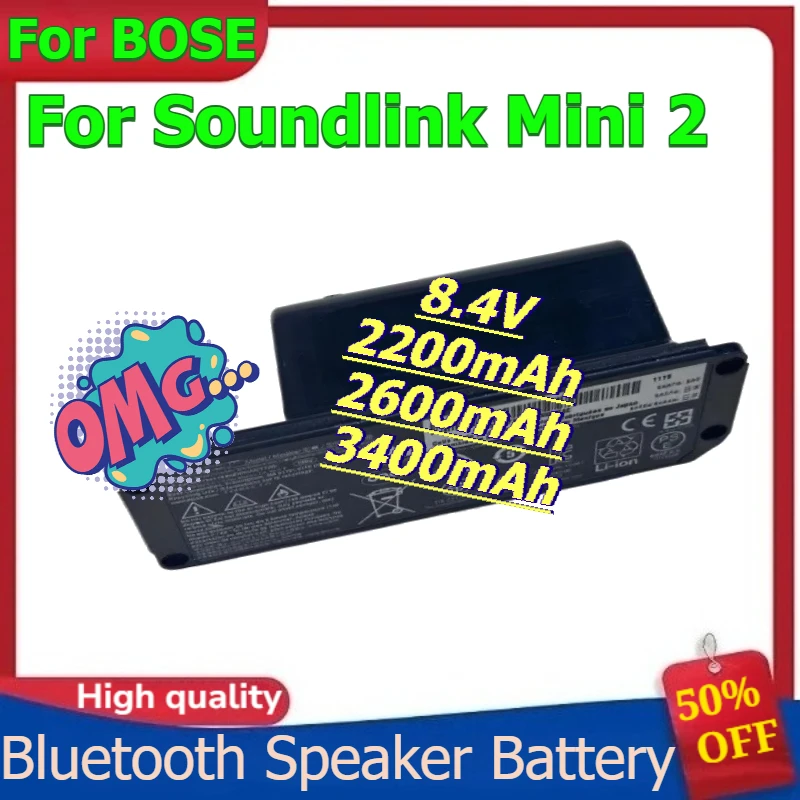 

For BOSE Soundlink Mini 2 088789 088796 088772 Portable Audio Bluetooth Speaker Battery 8.4V 2200mAh 2600mAh 3400mAh