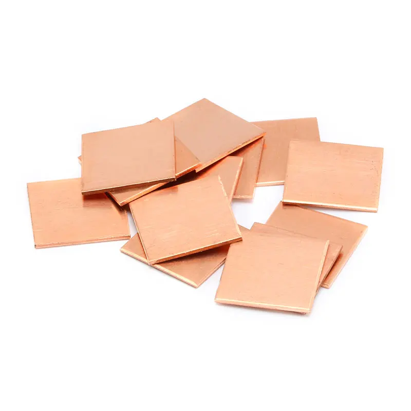 10pcs/lots Copper Sheet Shim Piece Heat Sink 20*20mm*(0.8/1 Optional) 20x20mmx(0.8/1 Optional) Thermal Pad For Laptop GPU CPU
