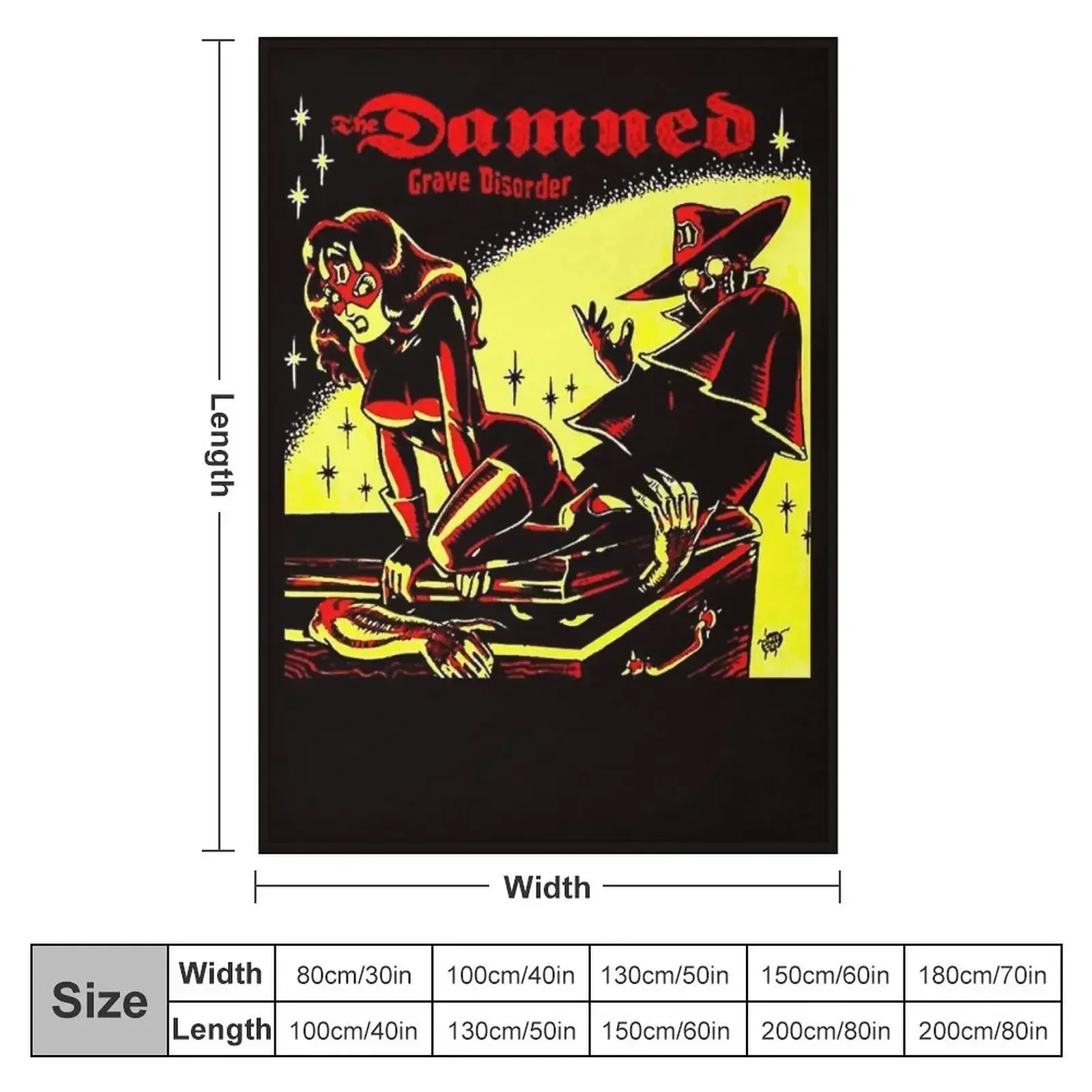 The Damned Grave Disorder Classic Throw Blanket Soft Kid'S Softest Shaggy Blankets