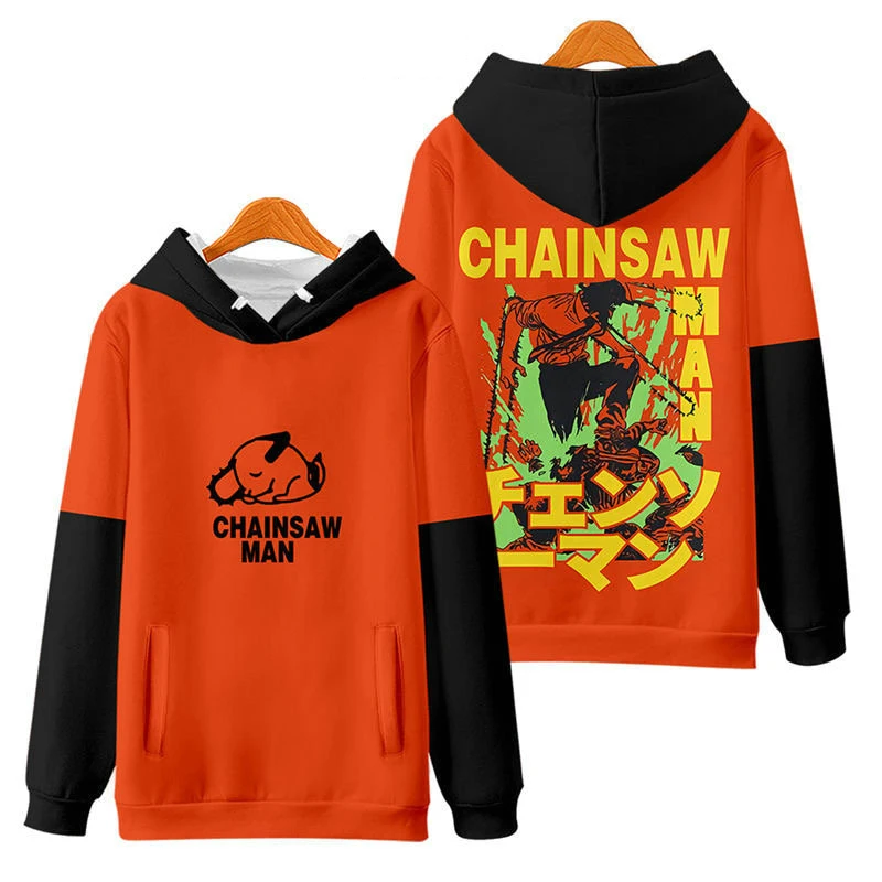 3d Print Fashion Chainsaw Man Anime Japanese Hoodies Sweatshirts Men Women Hooded Tops Long Sleeve Hoodie Pullover Plus Size 4XL