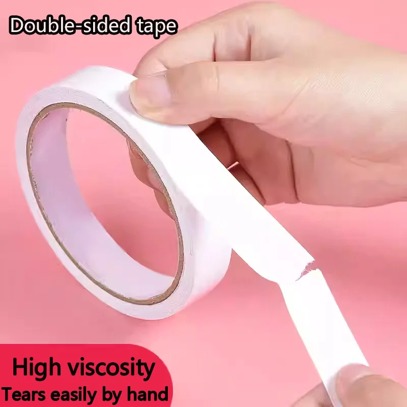 

Double-sided adhesive tape with high viscosity for strong fixation, leaves no marks, suitable for children's crafts; double-side