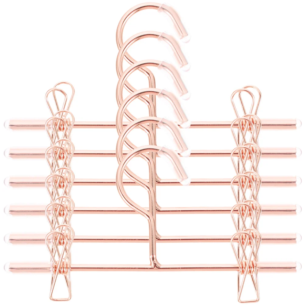 

6 Pcs Mini Hanger Clothes Rack Coat Hangers House Clothing Iron Small Garment Hanging Tiny