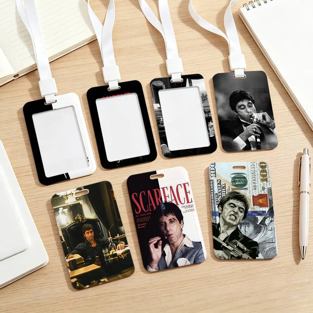 Film S-Scarface NFC Contactless Sliding Card Sleeve For Student Cards, Bus Cards, ID Cards, And Work Permits