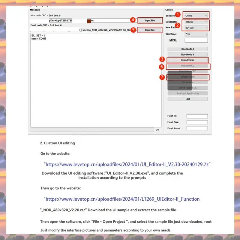 (Flash Sale) 3,5 Zoll Smart Serial Port TFT Display Modul 320 x 480 HMI Bildschirm für Fahrzeug Armaturenbrett