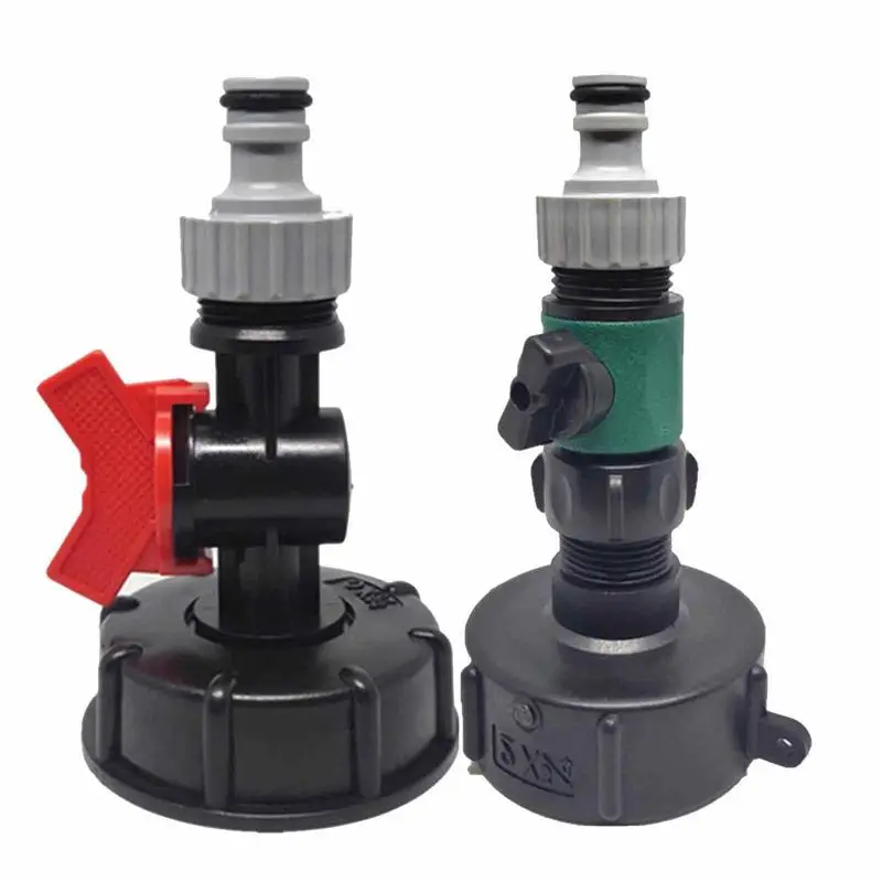 

1pc Tote Tank Adapter Control Valve Water Tank Connector Aquarium Tank Joint Water Pool Hose Joint IBC Ton Barrel Connector