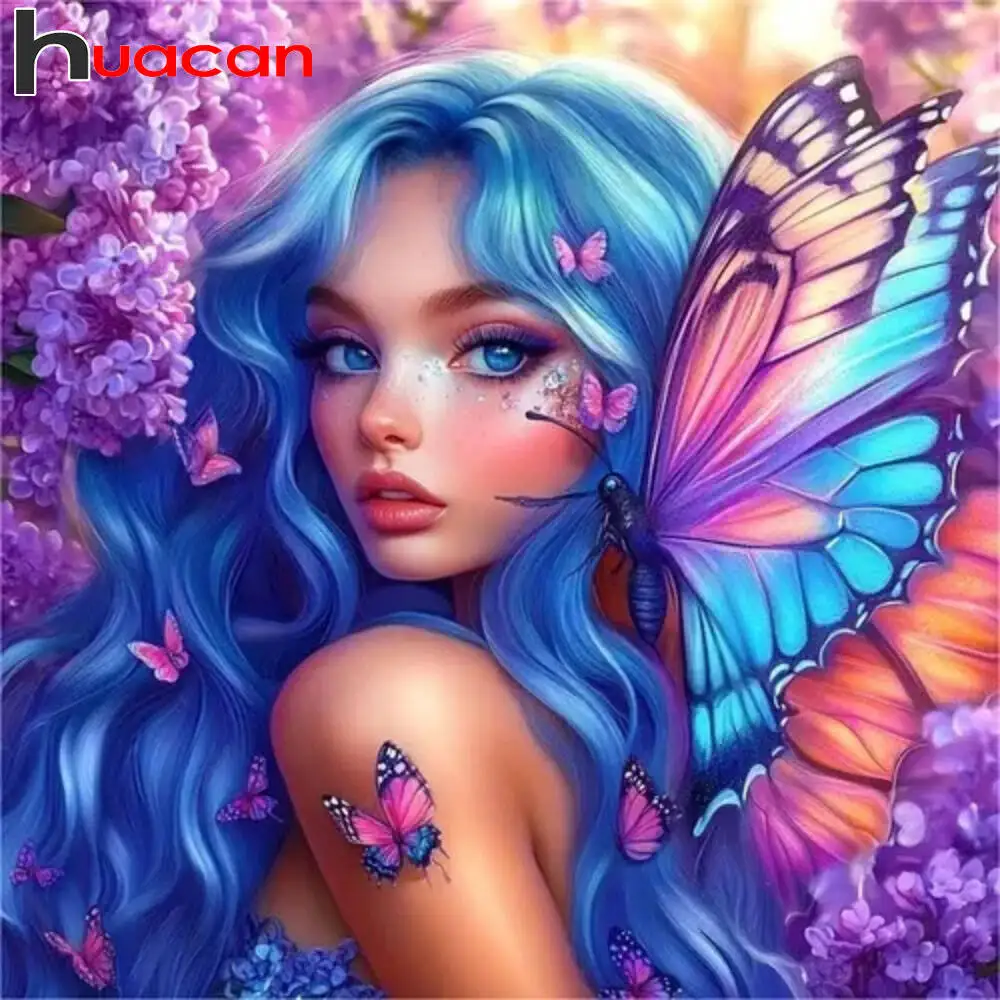 Huacan 2025 nova coleção pinturas diamante golfinho céu diamante bordado mar pôr do sol mosaico arte decoração pinturas