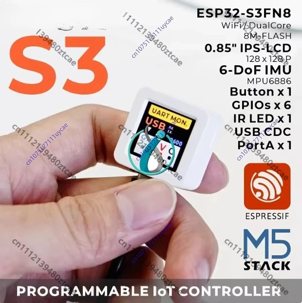ATOM-S3 ESP32-S3 Programmable Controller Dual Core WiFi Bluetooth Embedded IoT Development Board