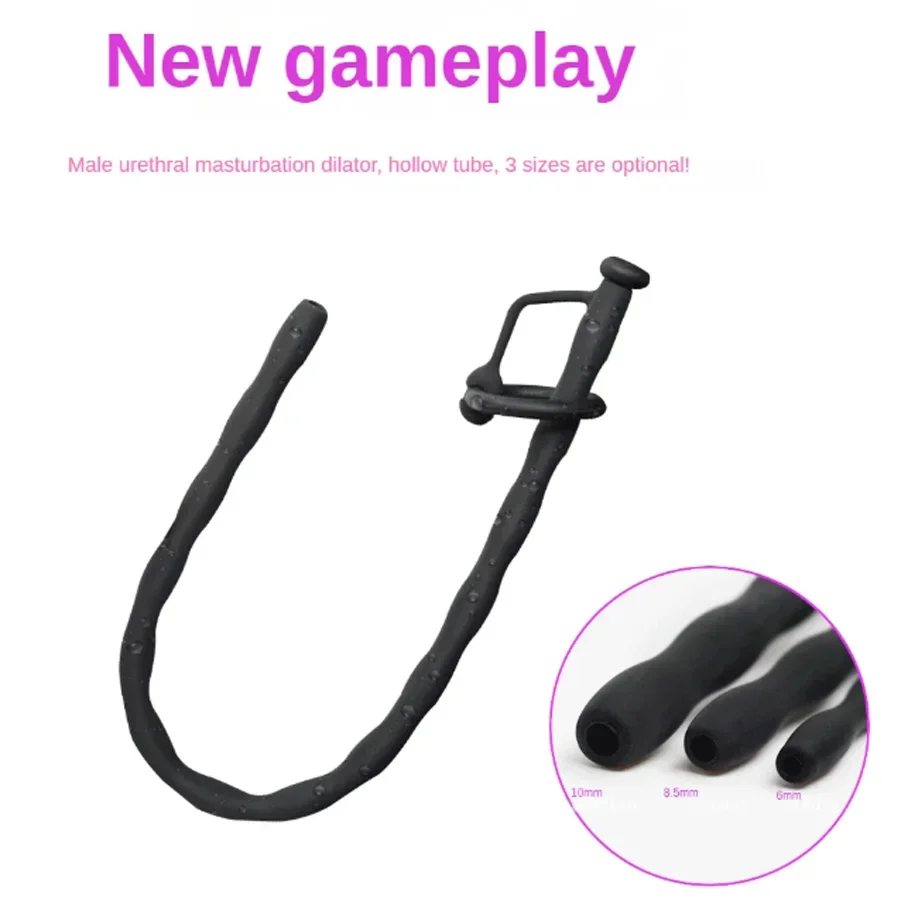 Silicone Hollow Urethral Catheter Dilator Horse Eye Irritation Adult Sex Toy For Men Gay Penis Plug Insertion Urethral Cather