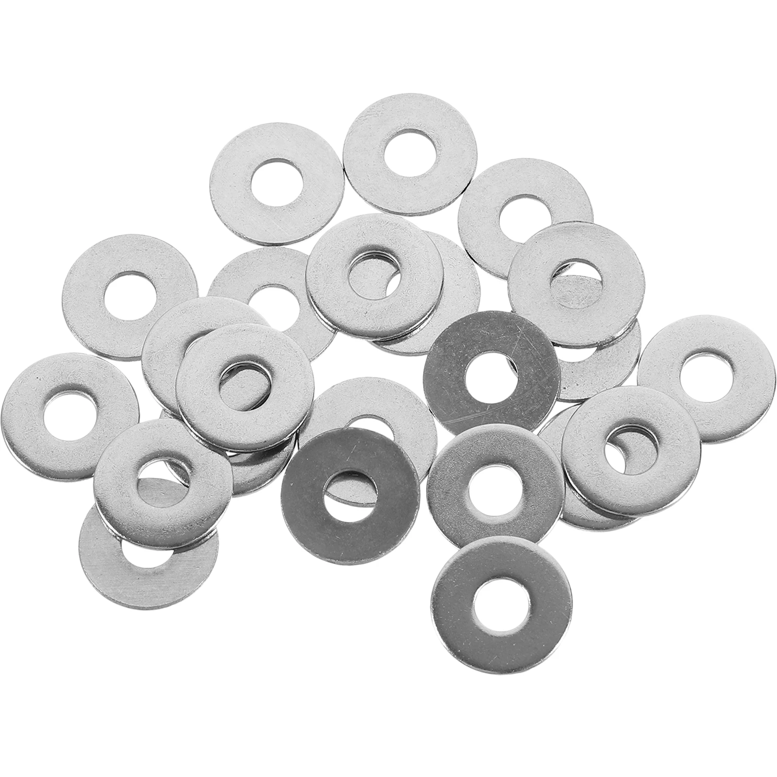 

50 Pcs Stainless Steel Flat Washers 304 M5 5x15x1.2mm General Repair Screw Fasteners Metal Gaskets Seal Kits Durability