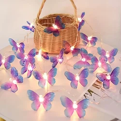 Indoor Butterfly String Lights Battery Powered Fairy Lights for Christmas Room Bedroom Party Garden Wedding Halloween Decoration