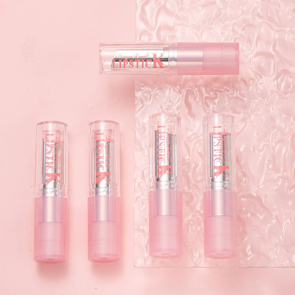 Bálsamo labial colorido, hidratante, brilhante, à prova d'água, de longa duração, rosa, com efeito brilhante, adequado para todos os tipos de pele, calmante