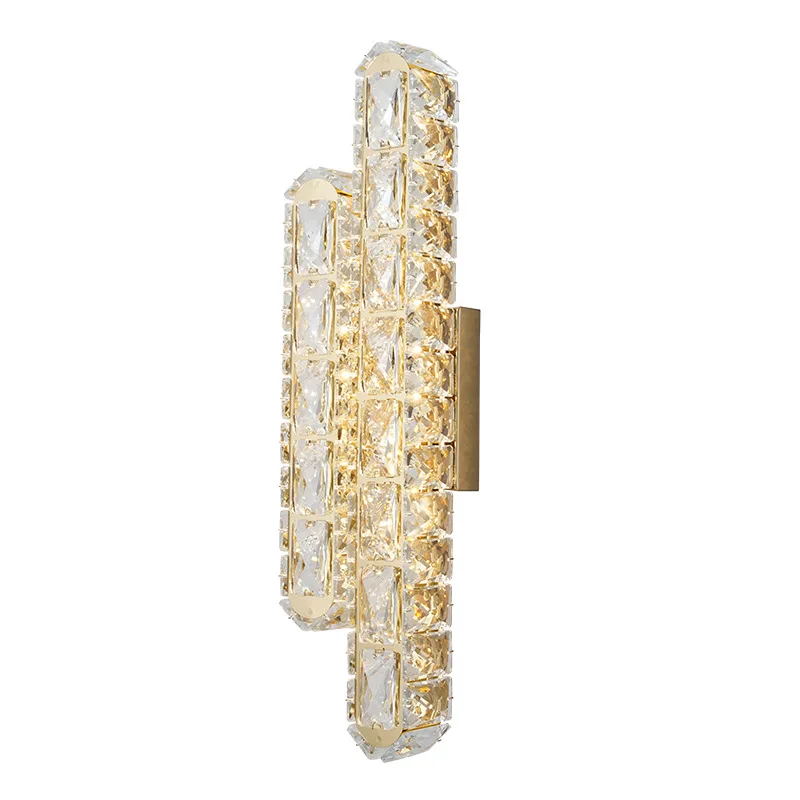 Luxury Crystal LED Wall Lamp, Modern Decor Lamp for Corridor, Hotel Room, Villa, KTV