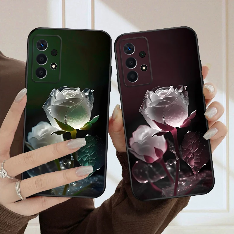 

Snow Mountain Rose For Samsung A03 Core A04 06 12 14 15 16 22 23 Galaxy 25 26 4G 34 35 52 53 56 71 73 90 5G soft phone case