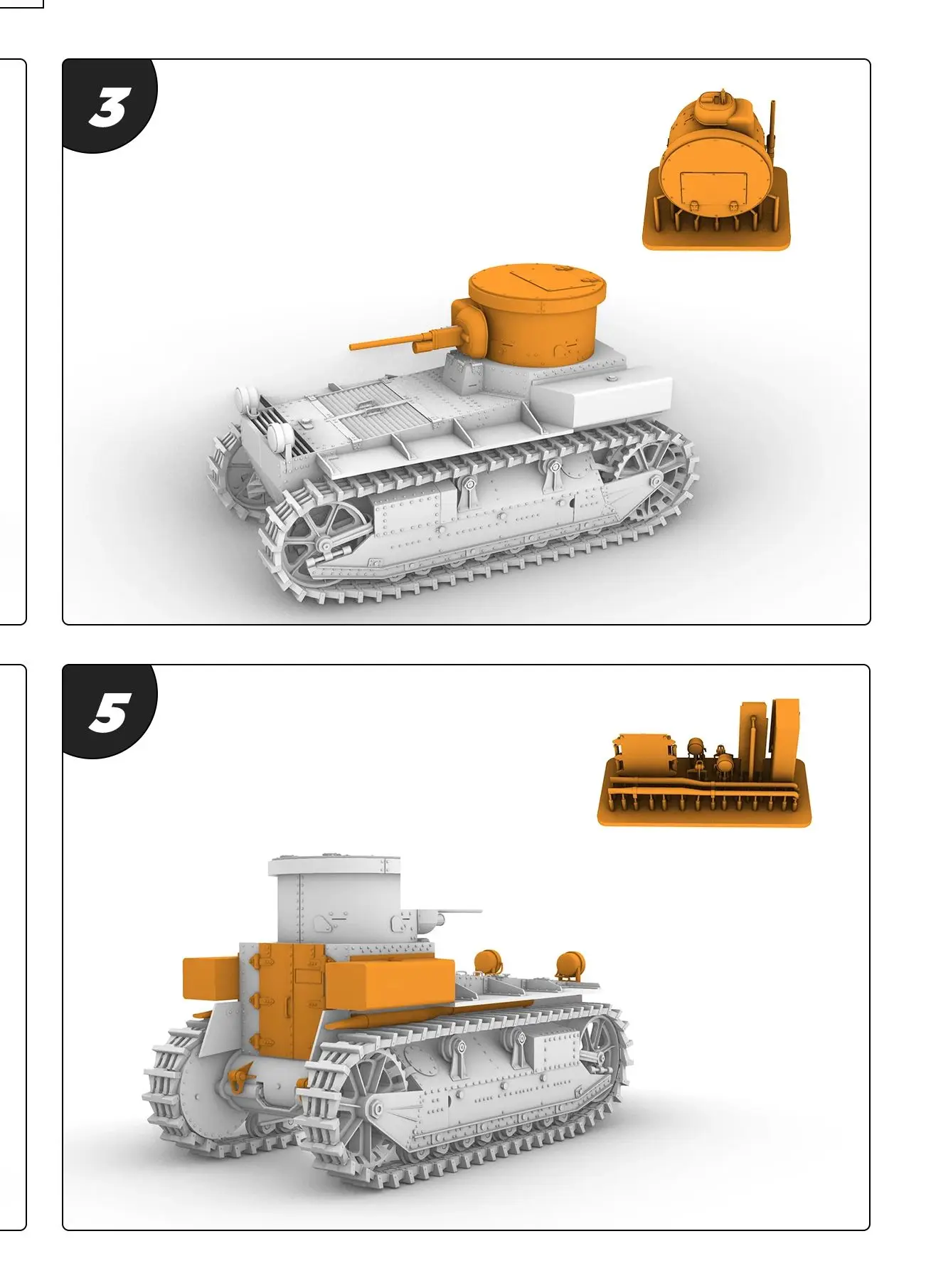 Kit de modelo militar a escala US T1E2 Light Tank SSMODEL SS767 1/48 1/64 S