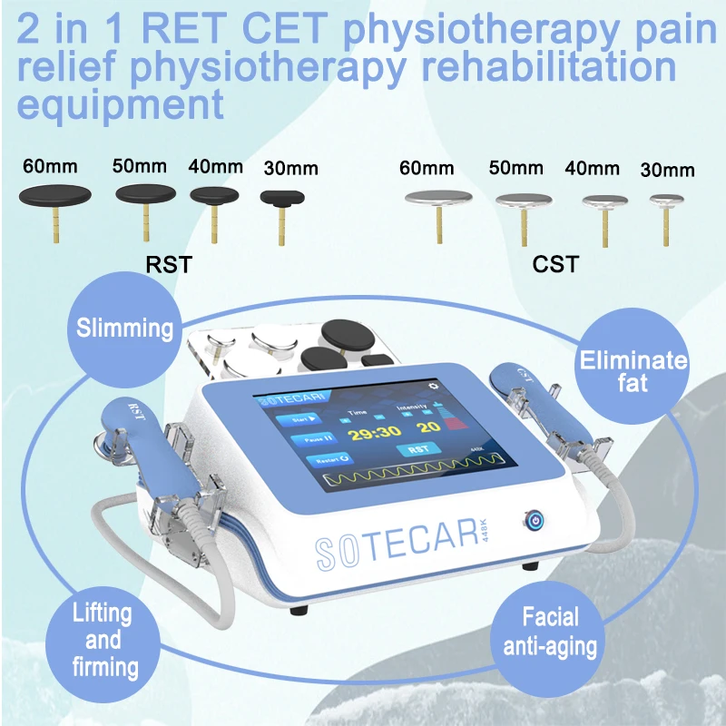

448KHZ Tecar Therapy RET CET Heat Permeable Body Pain Relieving Skin Tightness Cellulitis Removal Therapy Heat Permeable