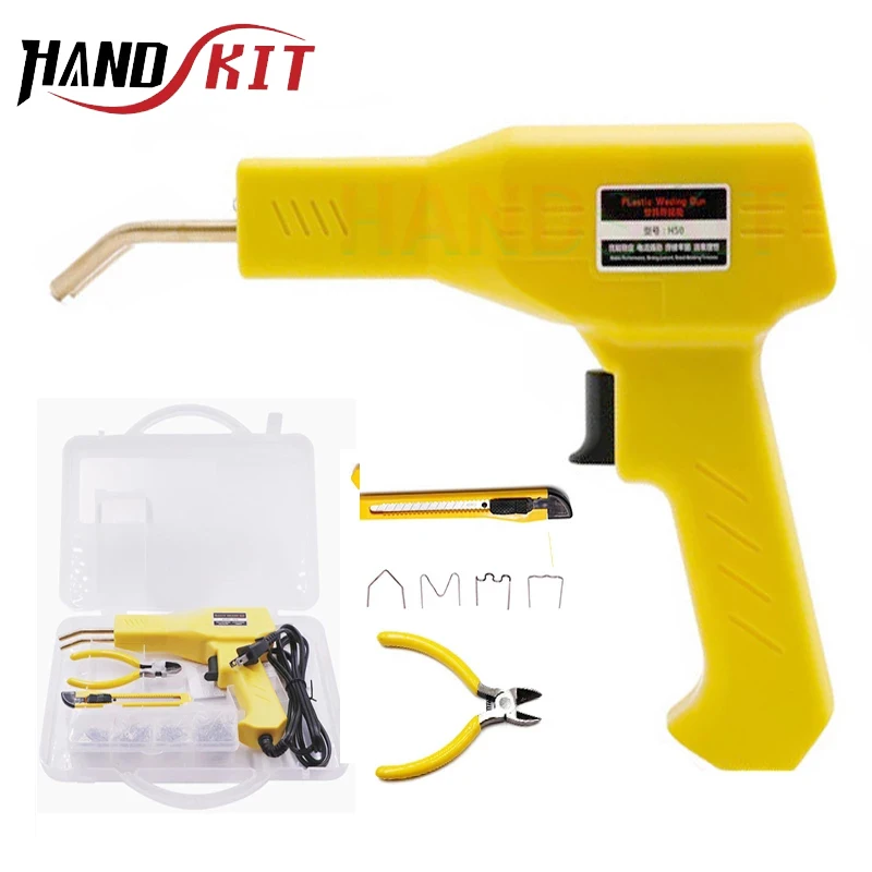 

50W Hot Stapler Plastic Welding Machine Car Bumper Repair Kit Plier 4 Wave Staples Welding Repairing Machine Welder Gun Repair