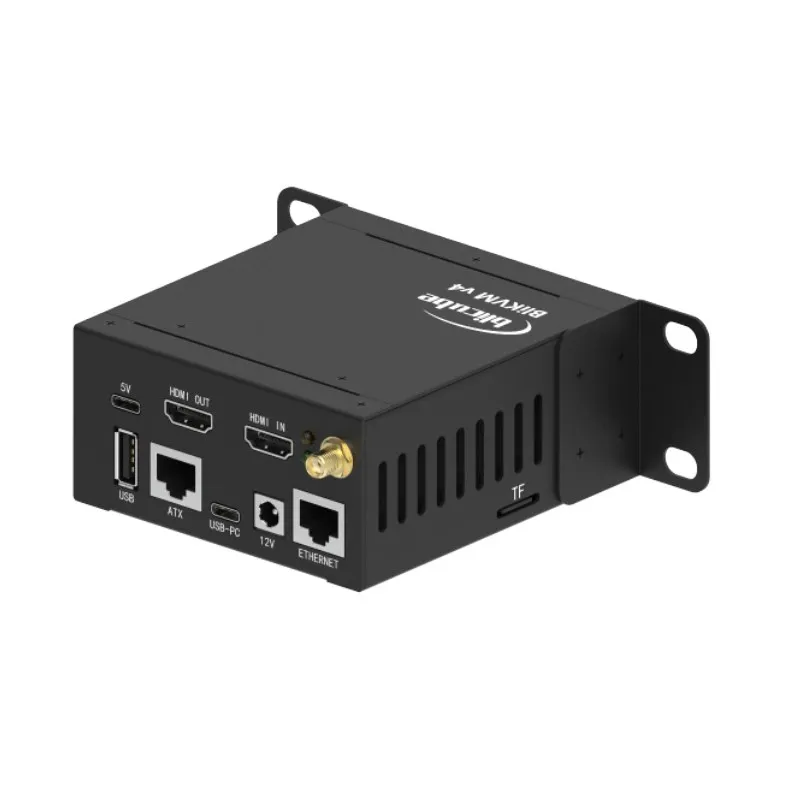 BliKVM V4 Allwinner H313 Soc, 1.33 인치 디스플레이, KVM-Over-IP PoE HDMI 호환 가능 비디오 루프 스루, KVM OS 플러그 앤 플레이