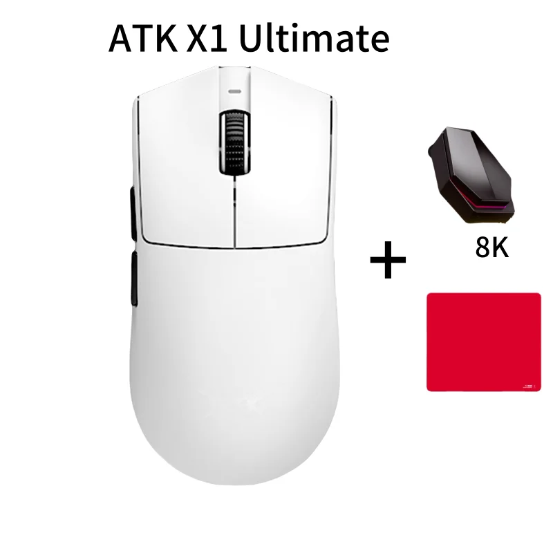 Atk Blazing Sky X1 Ultimate  Three Modces Wireless Mouse 8k Low Latency Lightweight Fps Valorant Gaming Mouse Pc Customized