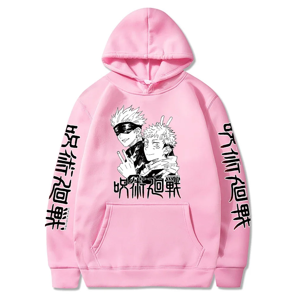 Janpanese Anime Jujutsu Kaisen Funny Gojo Satoru Printing Hoodies Sweatshirts Women Harajuku Cartoon Autumn Fashion Sweatshirts