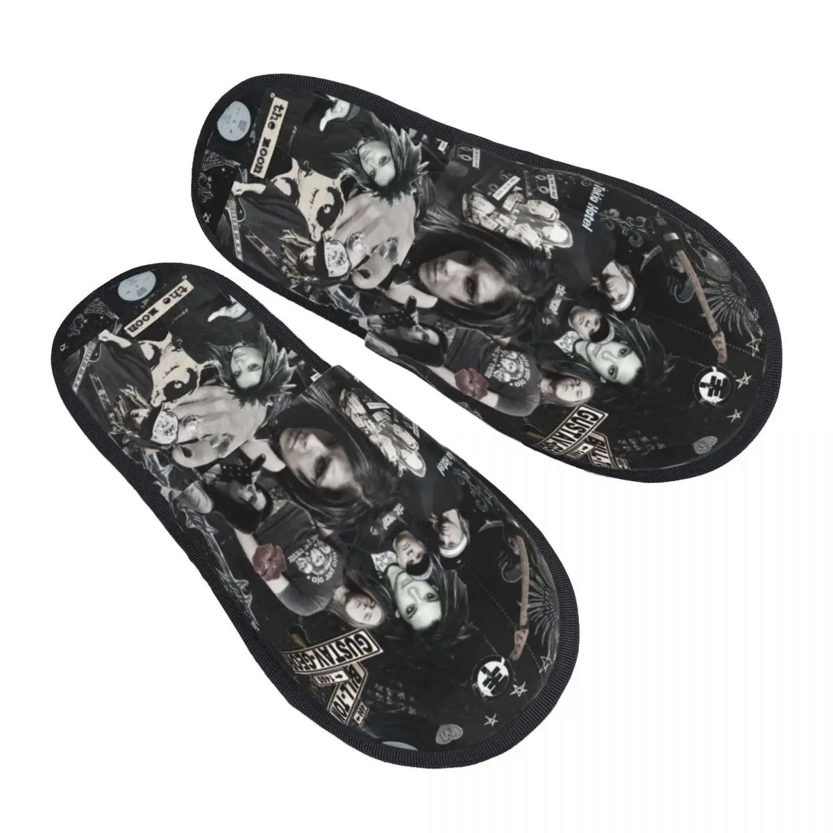 

Tokio Hotel Band Crew Vintage Men Women Furry slippers,Cosy pantoufle homme Home slippers