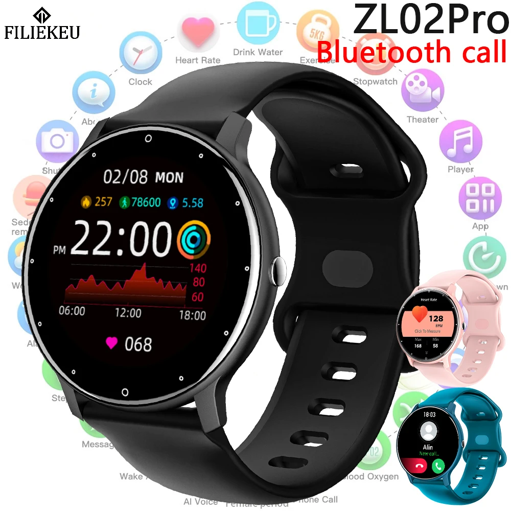 

FILEIKEU Smart Watch Women Men Sport Fitness Smartwatch Waterproof Sleep Heart Rate Monitor Watches Bluetooth for ios Android