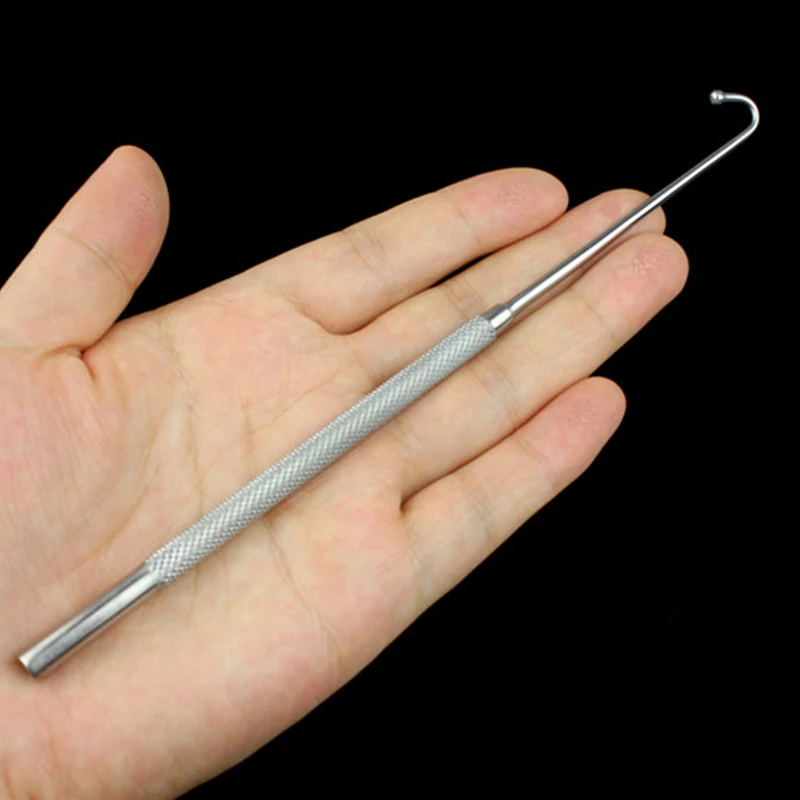 Medical veterinary pet animal dog cat ball round head sterilization ovarian  fallopian tube non-invasive uterine retractor hook