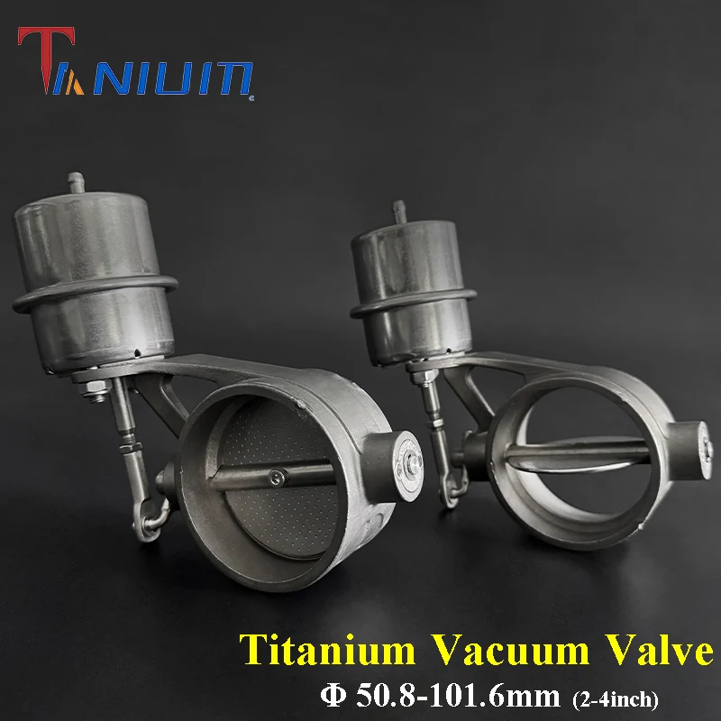 

2.5/3inch Titanium/Stainless Fast Cutout Valve Exhaust Pipe Pneumatic Valves Activated Switch for Cars