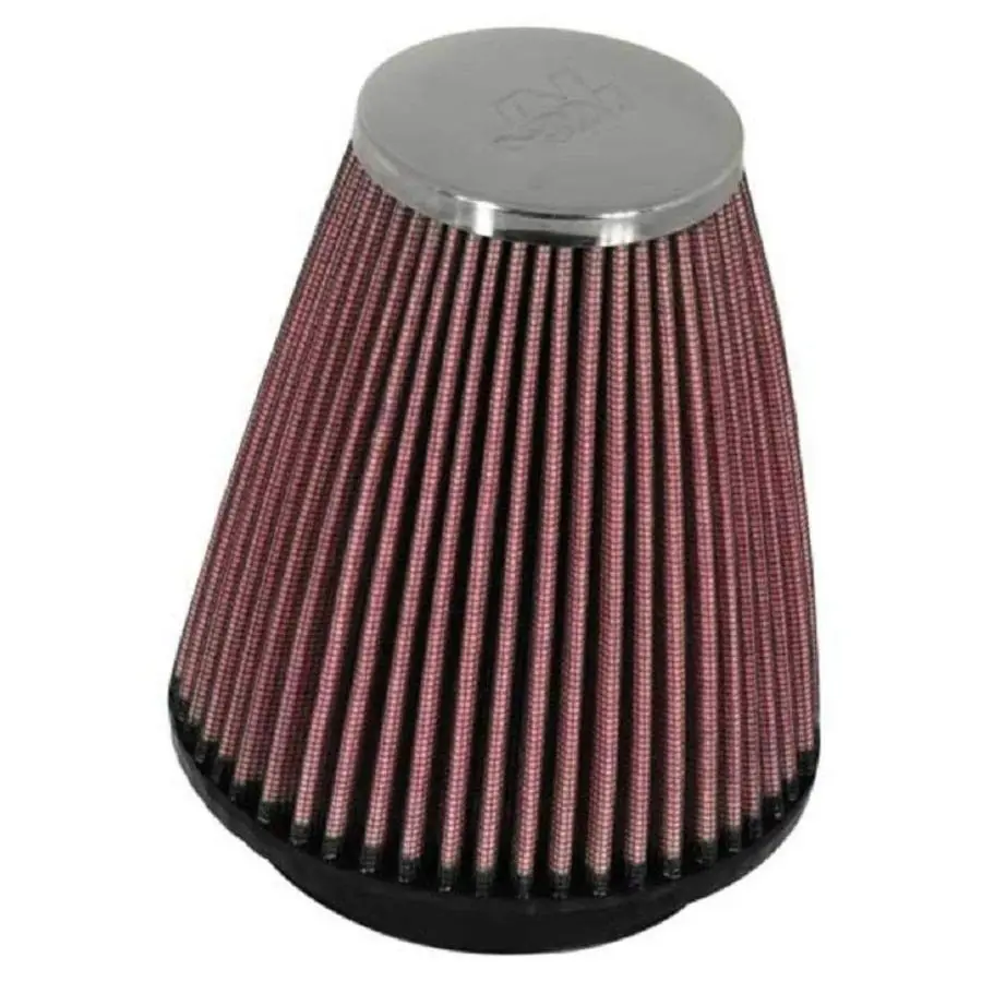 

HighFlow Original Lifetime Universal ClampOn Air Filter High Performance, Premium, Washable Flange Diameter 2.25 In, Filter Heig