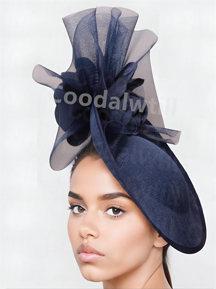 

Party Dinner Fascinator Flower Hat Fashion New Chic Women Wedding Headpiece Bride Ladies Church Derby Pillbox Fascinator Hats