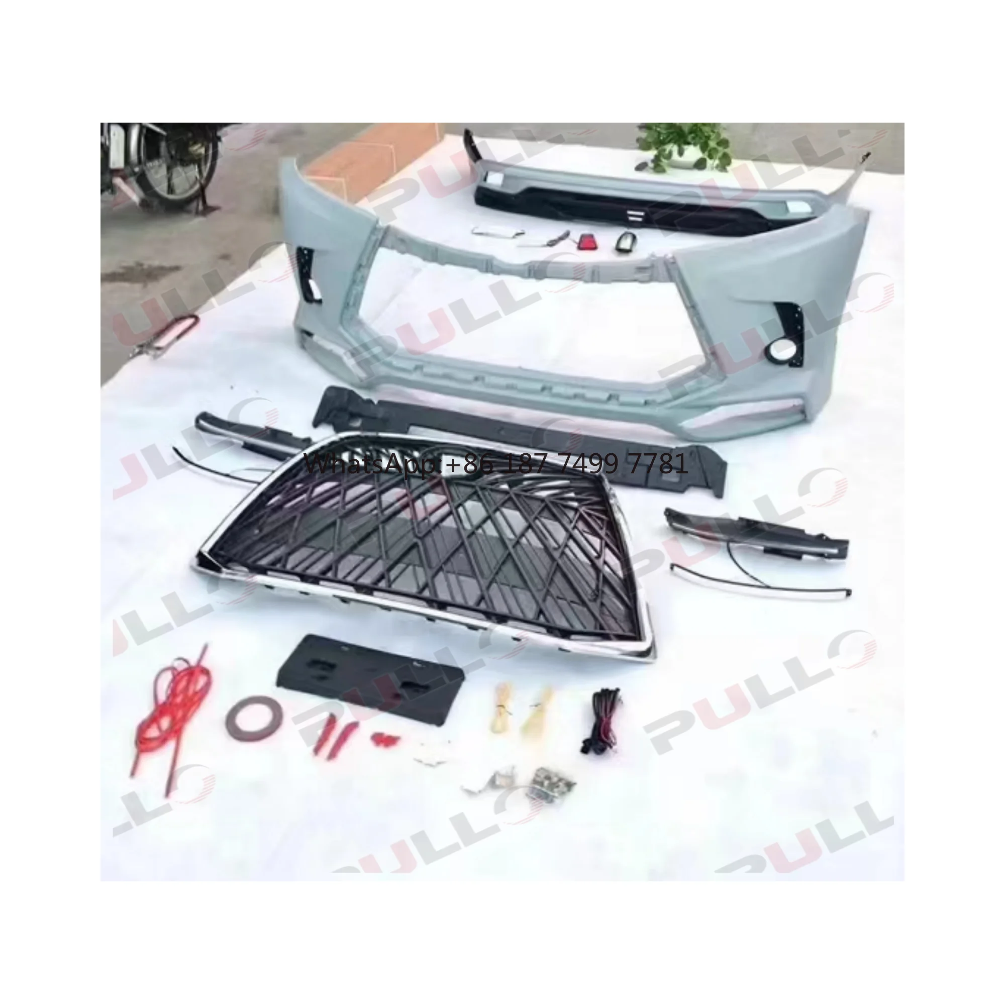 

Car Body System Upgrade for high.er 2015-2019 Modified to for .Style Front and Rear Bumpers Assembly