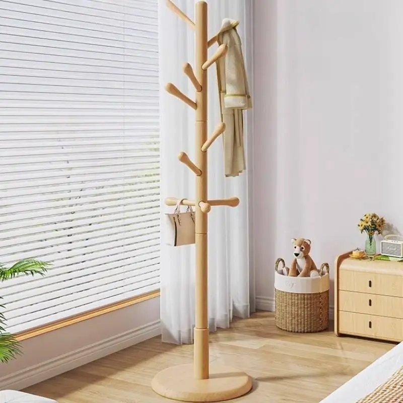 رف ملابس موفر للمساحة، تصميم مكتبي حديث طويل القامة، رف ملابس لغرفة المعيشة، أثاث خشبي لغرفة النوم والفندق Colgadores De Ropa #2