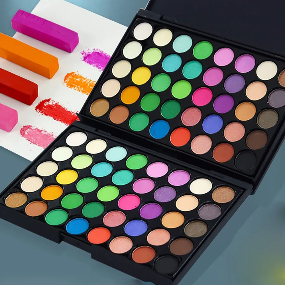 9/16/40 cores/conjunto natal colorido prego glitter paleta fosco & shimmer efeitos esfregando poeira ultra-leve maquiagem/manicure poeira