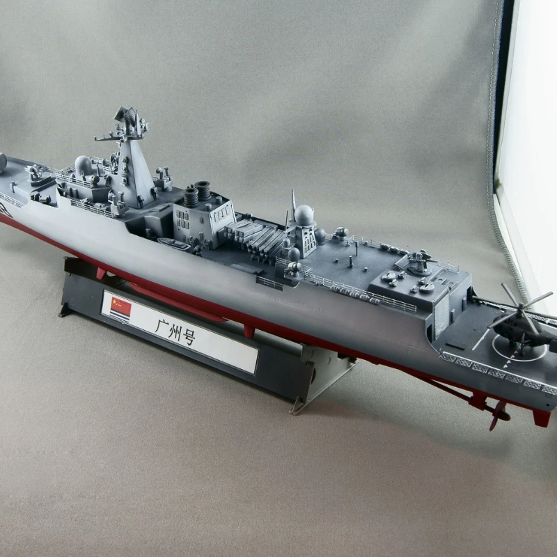 Assemble Warship Model 1/350 Simulation Guangzhou Frigate Light Missile Destroyer Battleship Kit