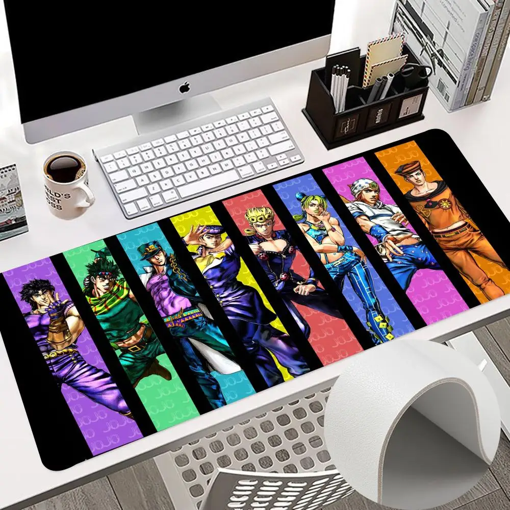 J-Jojo B-Bizarre A-Adventure Mouse Pad 900x400mm Keyboard PC Desk Pads HD Printing Computer Double Sided gabinete gamer Leather