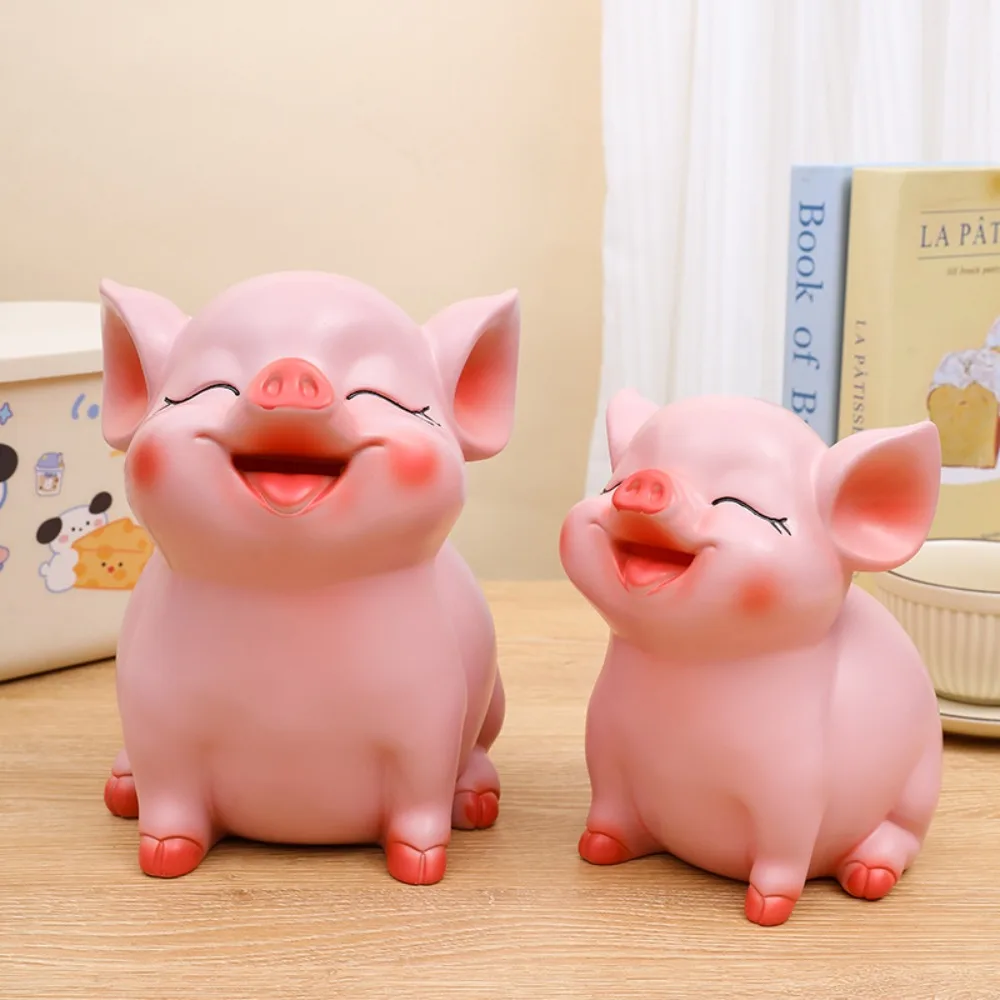 Tirelire en forme de cochon, réservoir d'épargne Durable, grande capacité, boîte d'épargne décorative pour animaux, tirelire de dessin animé ouvrable