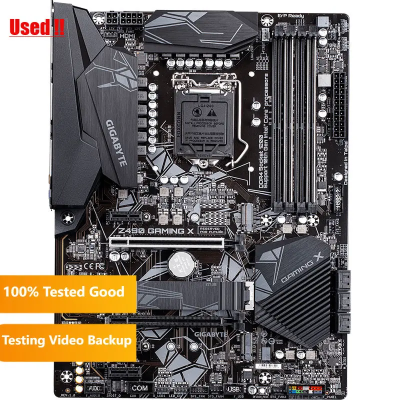 جيجابايت GA Z490 Gaming X اللوحة الأم LGA 1200 Z490 سطح المكتب اللوحة الرئيسية دعم i3 i5 i7 10400F 10400 10100F 10700K