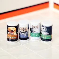 Dollhouse Mini Canned Dog Food Cat Food Animal Feed Miniature Model 1/12 1/6 Scale Simulation Life Scene Decoration Home Decor