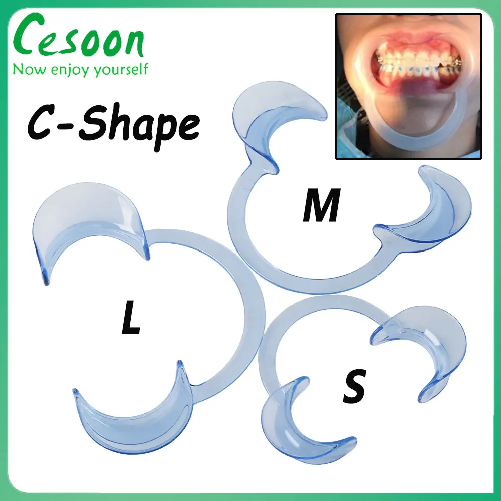 

3Pcs Dental C-shape Cheek Retractor Intraoral Lip Mouth Opener Mouth Gag Spreader Dentist Orthodontic Instrument Accessories