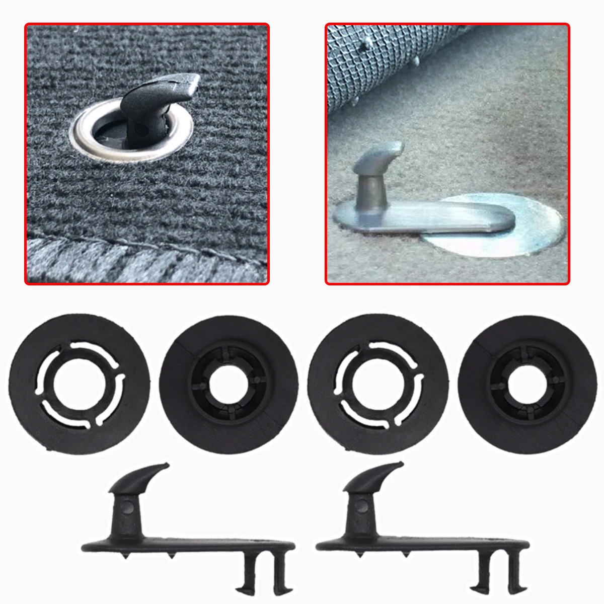 

Car Floor Mat Clip Carpet Retainer Grip Holder Fixing Clamp Hooks Fastener for Toyota Corolla E120/E130 2002-2008 Replacement