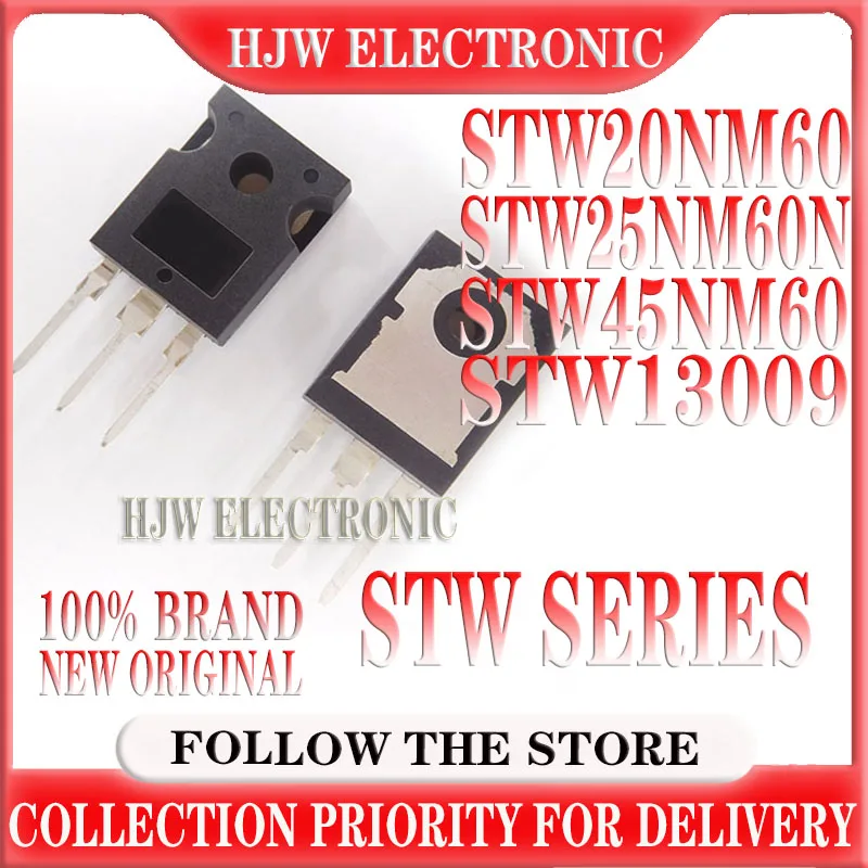 10pcs STW20NM60 TO-247 20A 600V W20NM60 STW25NM60N W25NM60N STW45NM60 W45NM60 STW13009 W13009 STW25NM60 W25NM60