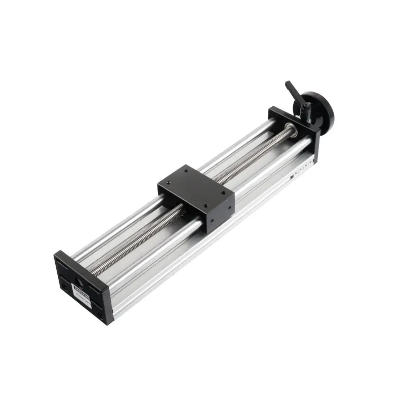 

80 wide double axis trapezoidal ball with hand wheel linear guide rail slide factory direct sales can be customized