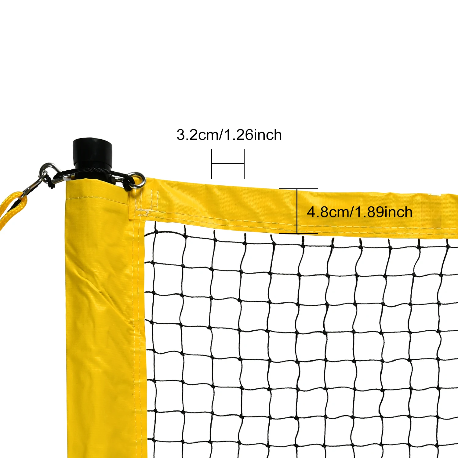 

Standard Size 32ft Portable Volleyball and Badminton Combo Set with Volleyball Net Set, Badminton Racket, Carry Bag and Boundary