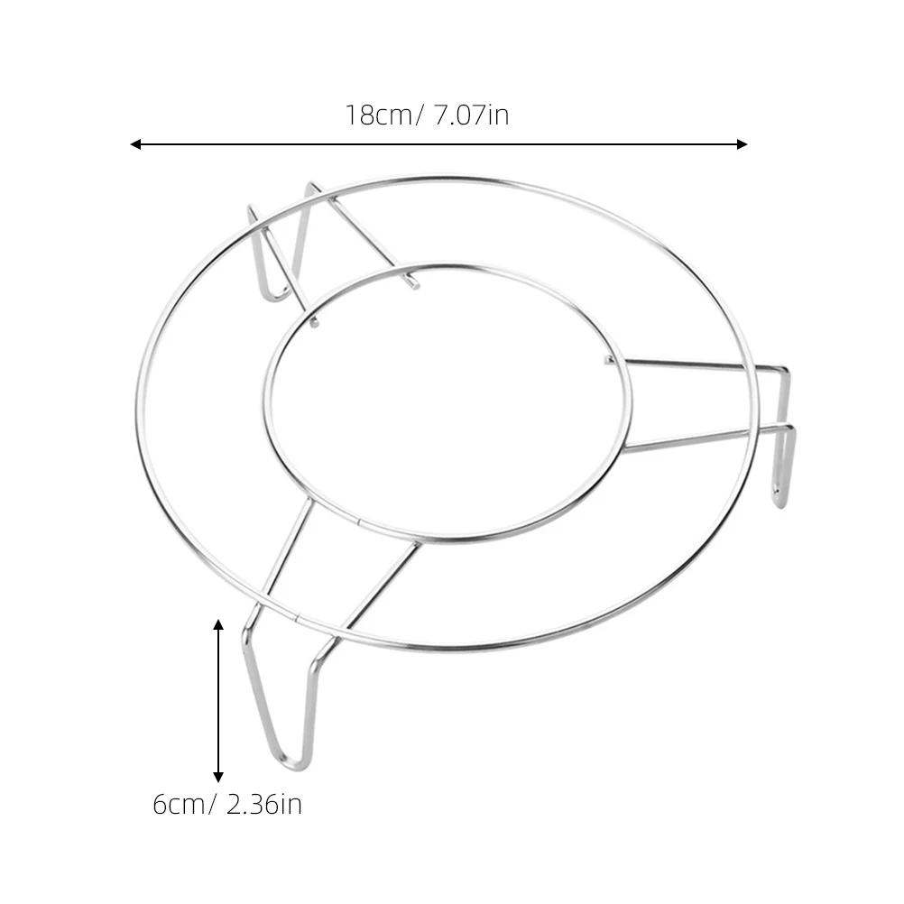 

Stainless Steel Round Cooker Steamer Rack Stand Three Legs Steaming Baking Roasting Kitchen Cooking Ware Steam Rack